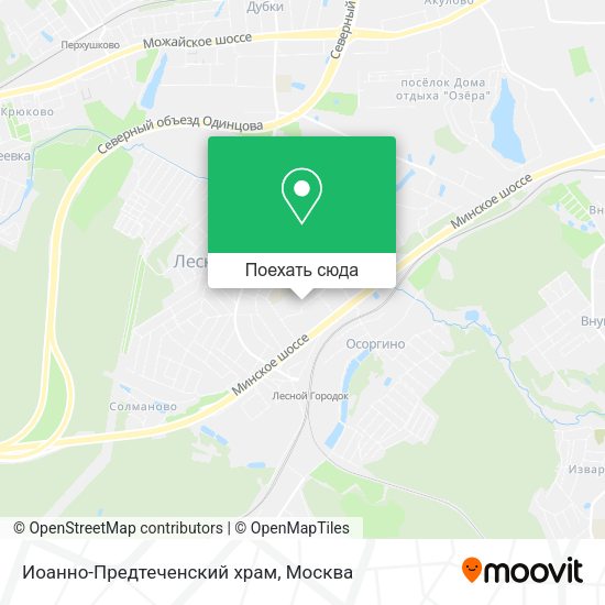 Карта Иоанно-Предтеченский храм