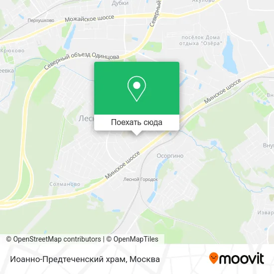 Карта Иоанно-Предтеченский храм