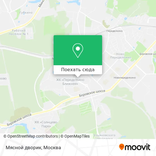 Карта Мясной дворик