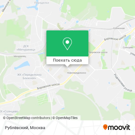 Карта Рублёвский