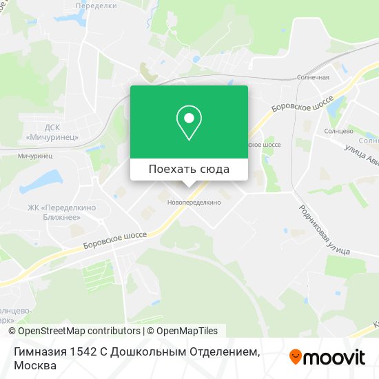 Карта Гимназия 1542 С Дошкольным Отделением