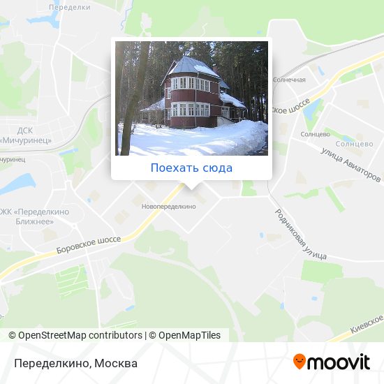 Карта Переделкино