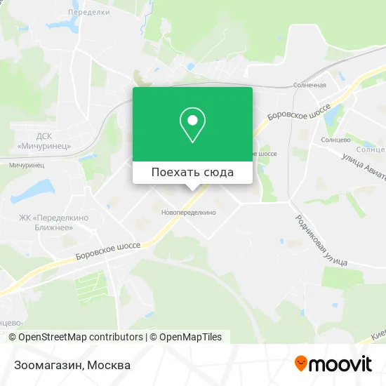 Карта Зоомагазин