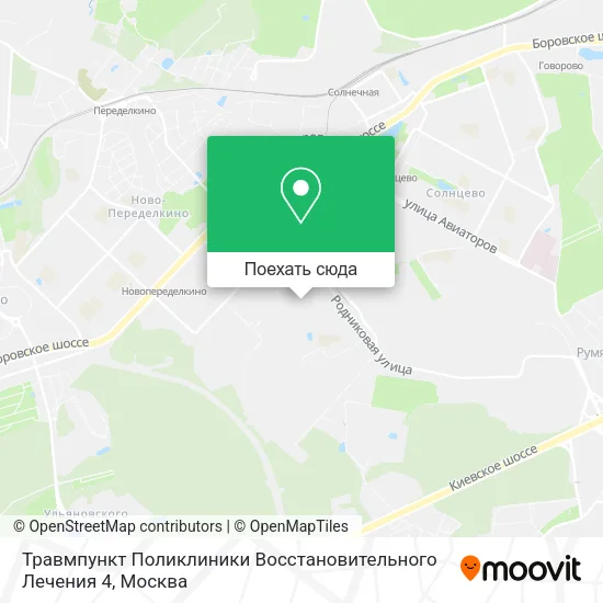 Карта Травмпункт Поликлиники Восстановительного Лечения 4