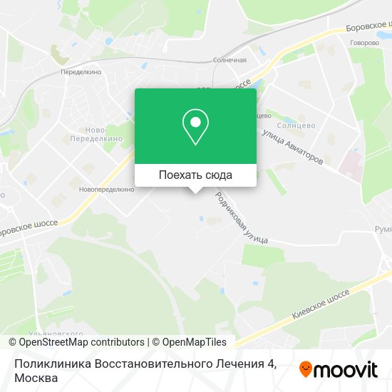 Карта Поликлиника Восстановительного Лечения 4