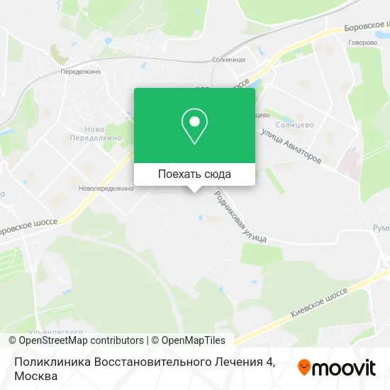Карта Поликлиника Восстановительного Лечения 4