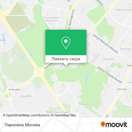 Карта Парковка
