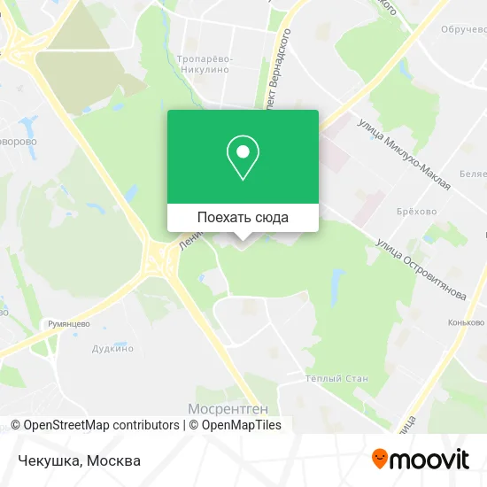 Карта Чекушка