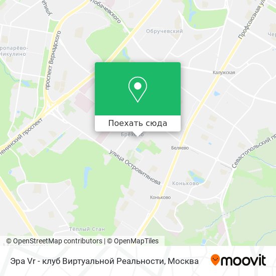 Карта Эра Vr - клуб Виртуальной Реальности