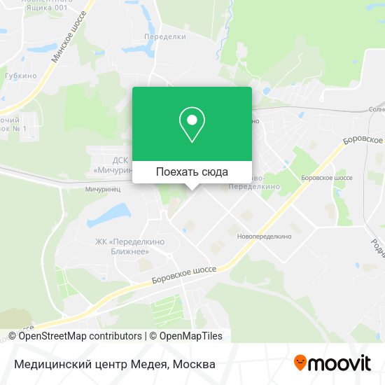 Карта Медицинский центр Медея