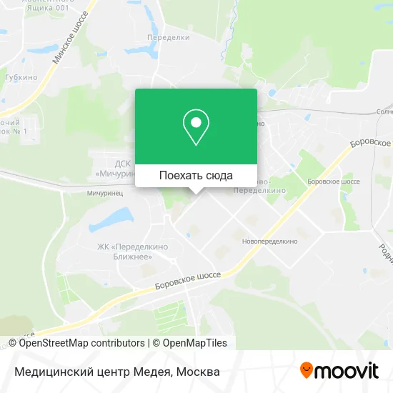 Карта Медицинский центр Медея