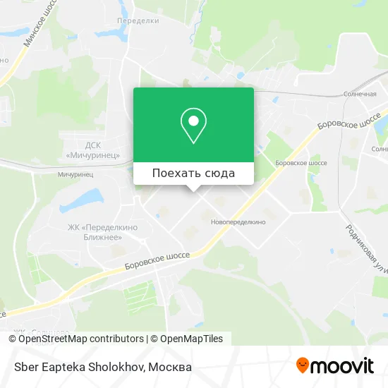 Карта Sber Eapteka Sholokhov