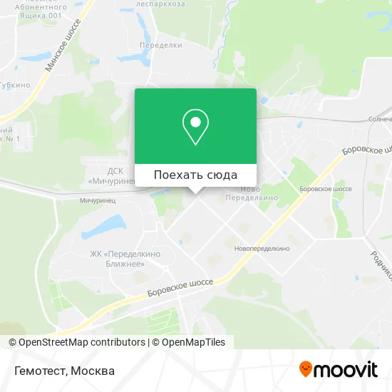 Карта Гемотест
