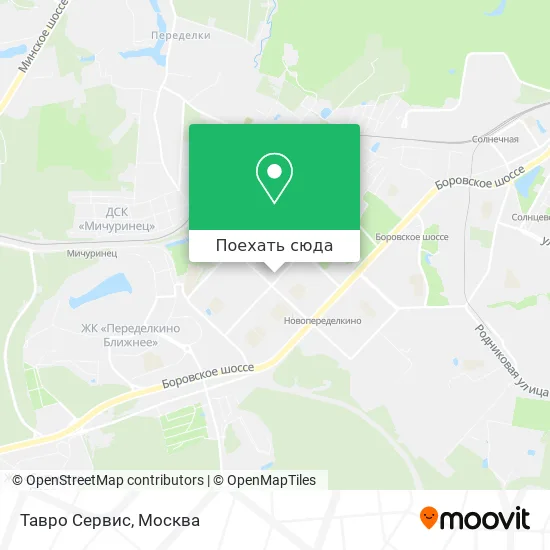 Карта Тавро Сервис