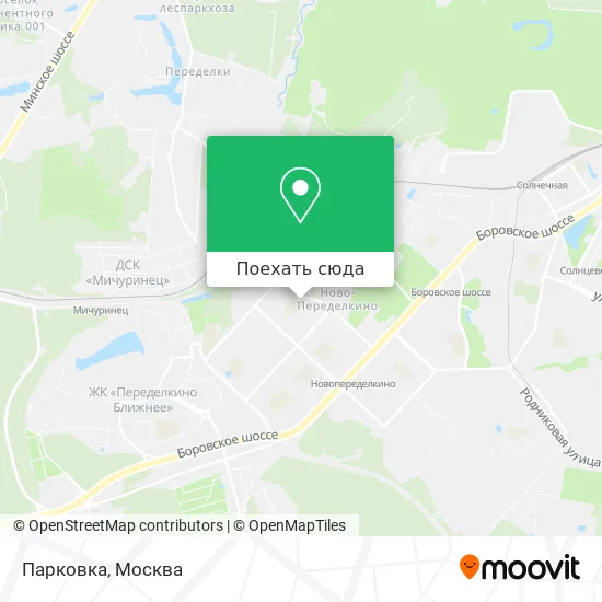 Карта Парковка