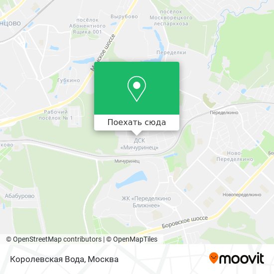 Карта Королевская Вода