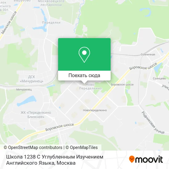 Карта Школа 1238 С Углубленным Изучением Английского Языка