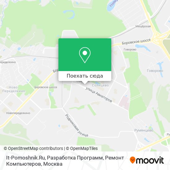Карта It-Pomoshnik.Ru, Разработка Программ, Ремонт Компьютеров