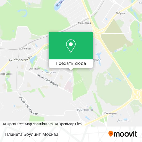 Карта Планета Боулинг