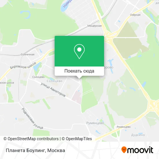 Карта Планета Боулинг