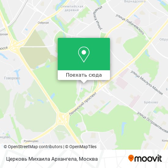 Карта Церковь Михаила Архангела