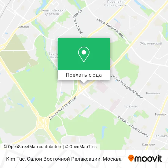 Карта Kim Tuc, Салон Восточной Релаксации