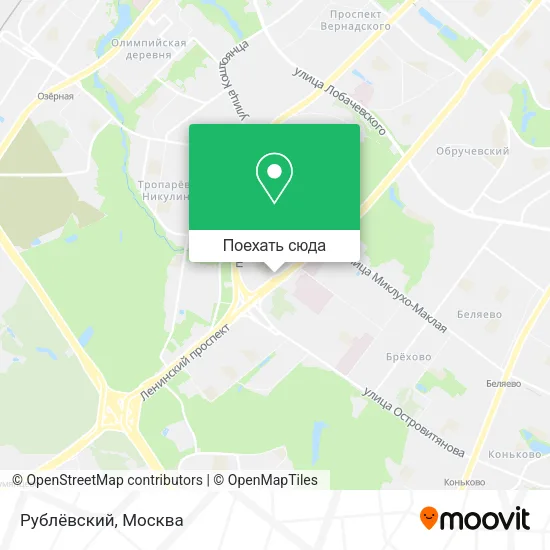 Карта Рублёвский