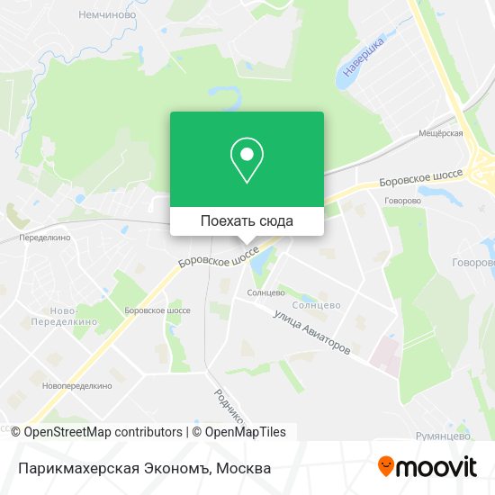 Карта Парикмахерская Экономъ