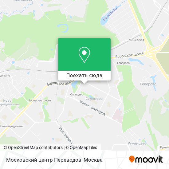 Карта Московский центр Переводов
