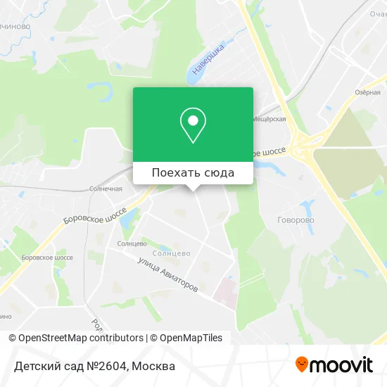 Карта Детский сад №2604