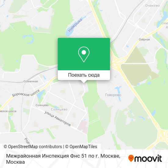 Карта Межрайонная Инспекция Фнс 51 по г. Москве