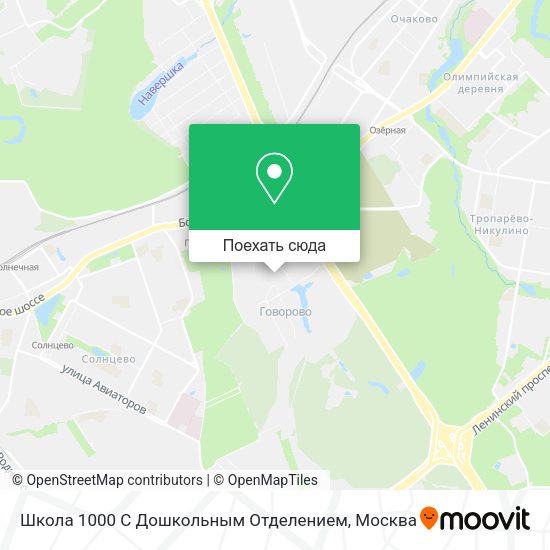 Карта Школа 1000 С Дошкольным Отделением