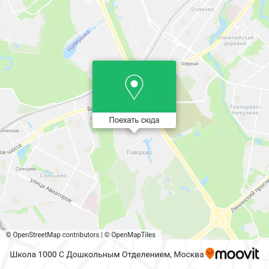 Карта Школа 1000 С Дошкольным Отделением
