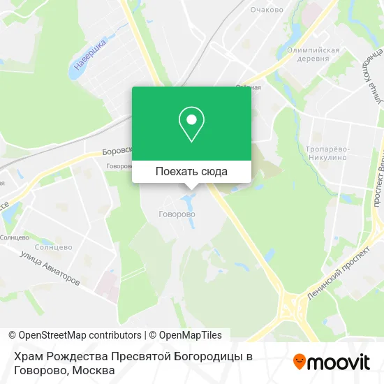Карта Храм Рождества Пресвятой Богородицы в Говорово