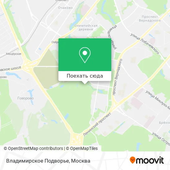 Карта Владимирское Подворье