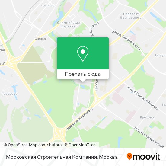 Карта Московская Строительная Компания