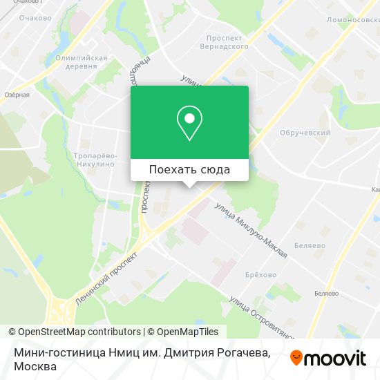 Карта Мини-гостиница Нмиц им. Дмитрия Рогачева