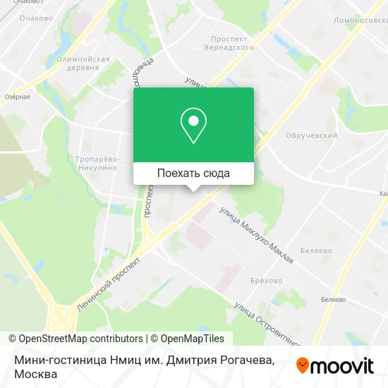 Карта Мини-гостиница Нмиц им. Дмитрия Рогачева