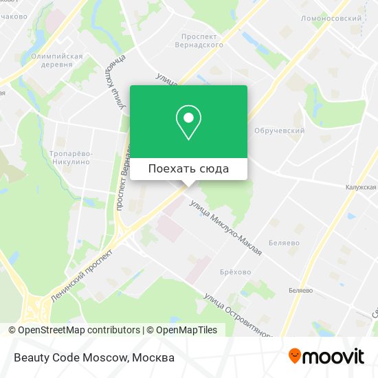 Карта Beauty Code Moscow