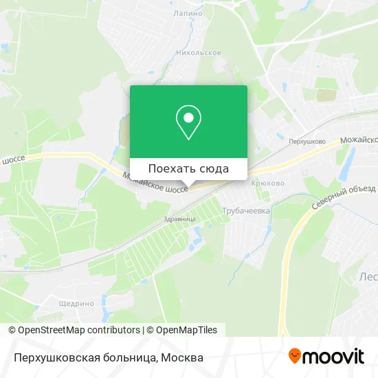 Карта Перхушковская больница