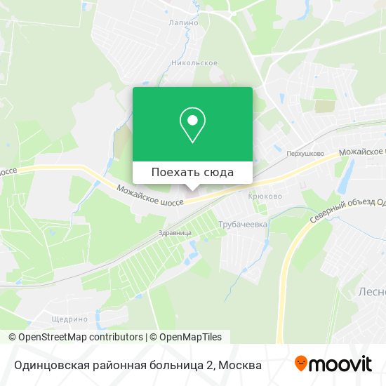 Карта Одинцовская районная больница 2