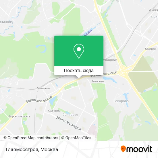 Карта Главмосстроя