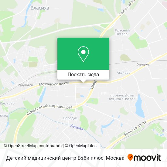 Карта Детский медицинский центр Бэби плюс