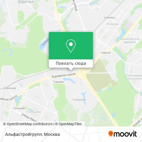 Карта Альфастройгрупп