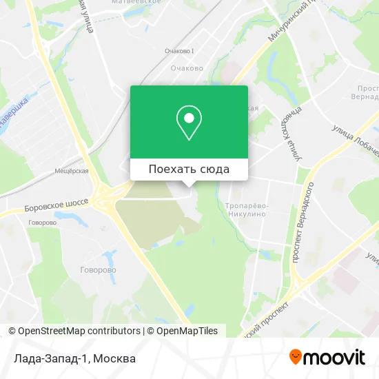 Карта Лада-Запад-1