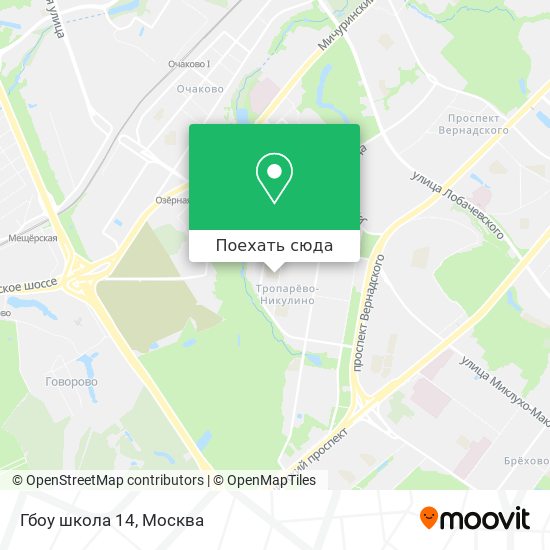 Карта Гбоу школа 14