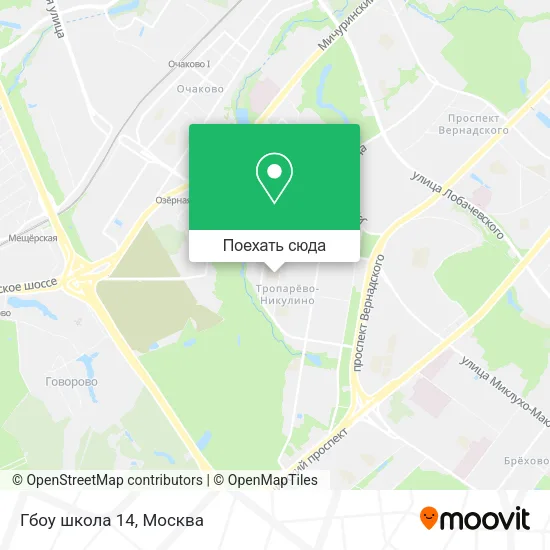 Карта Гбоу школа 14