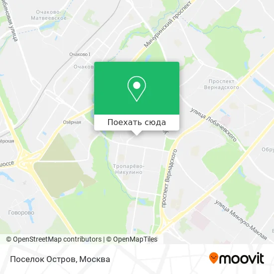 Карта Поселок Остров