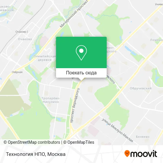 Карта Технология НПО