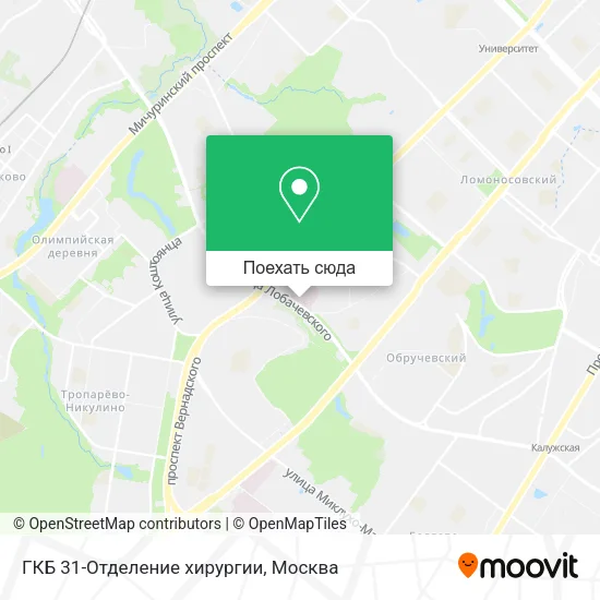 Карта ГКБ 31-Отделение хирургии